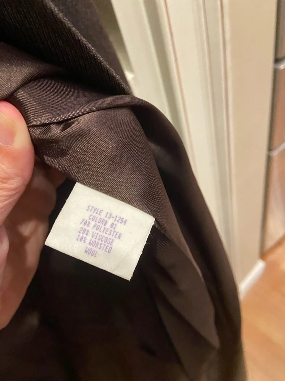 Vintage Spiegel Brown Trench Coat with Chain Detail on the tag size 4 - Picture 3 of 6